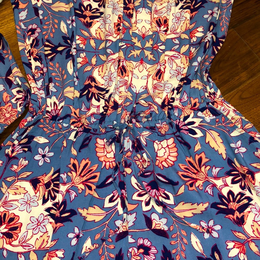 NWT OLD NAVY Pink and Blue Floral Romper - Picture 3 of 7